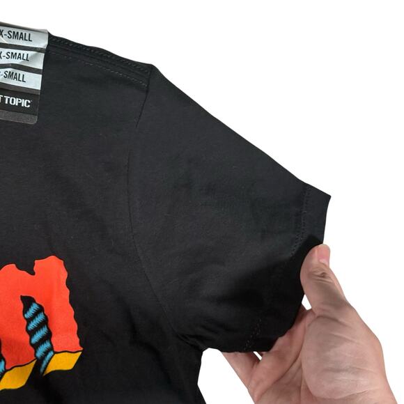 Neck Deep X Song's That Saved My Life NWT Men's XS Black Cotton S/S T-Shirt - Picture 8 of 9